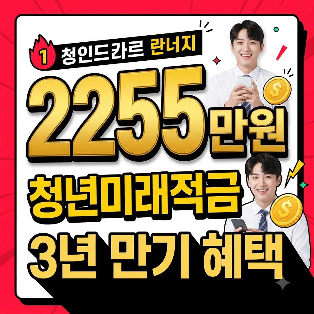 청년미래적금 가입조건 혜택 총정리: 3년 만에 2,255만원 만드는 법