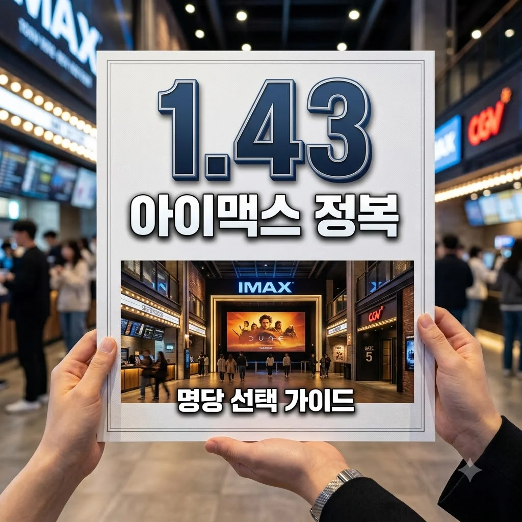 아이맥스 영화관 명당 및 용아맥 차이 완벽 정리: 1.43:1 화면비의 비밀