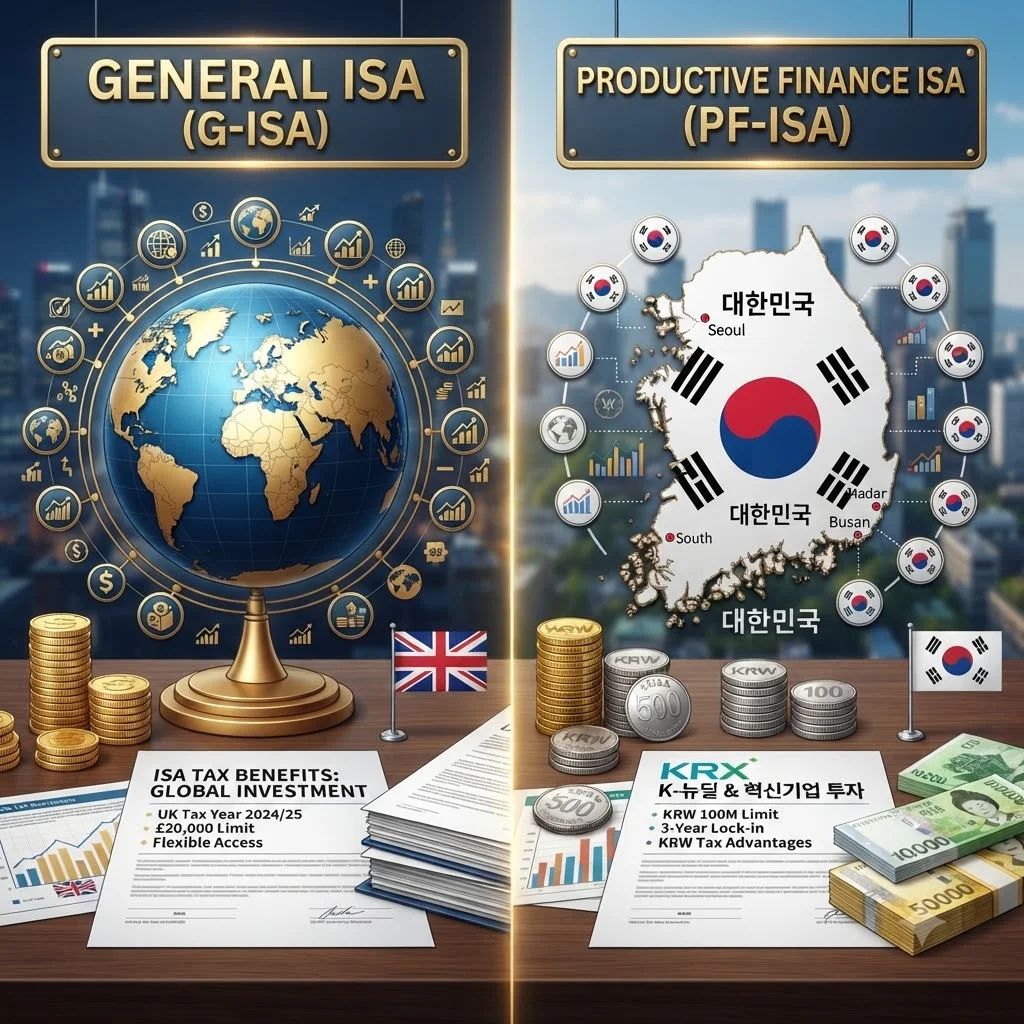한눈에 비교하는 일반 ISA vs 생산적금융 ISA