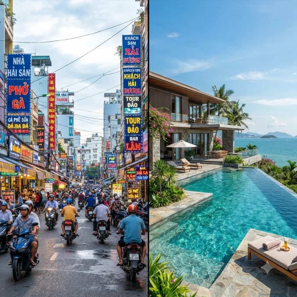 숙소 결정장애 해결! 시내 호텔 vs 깜란 리조트