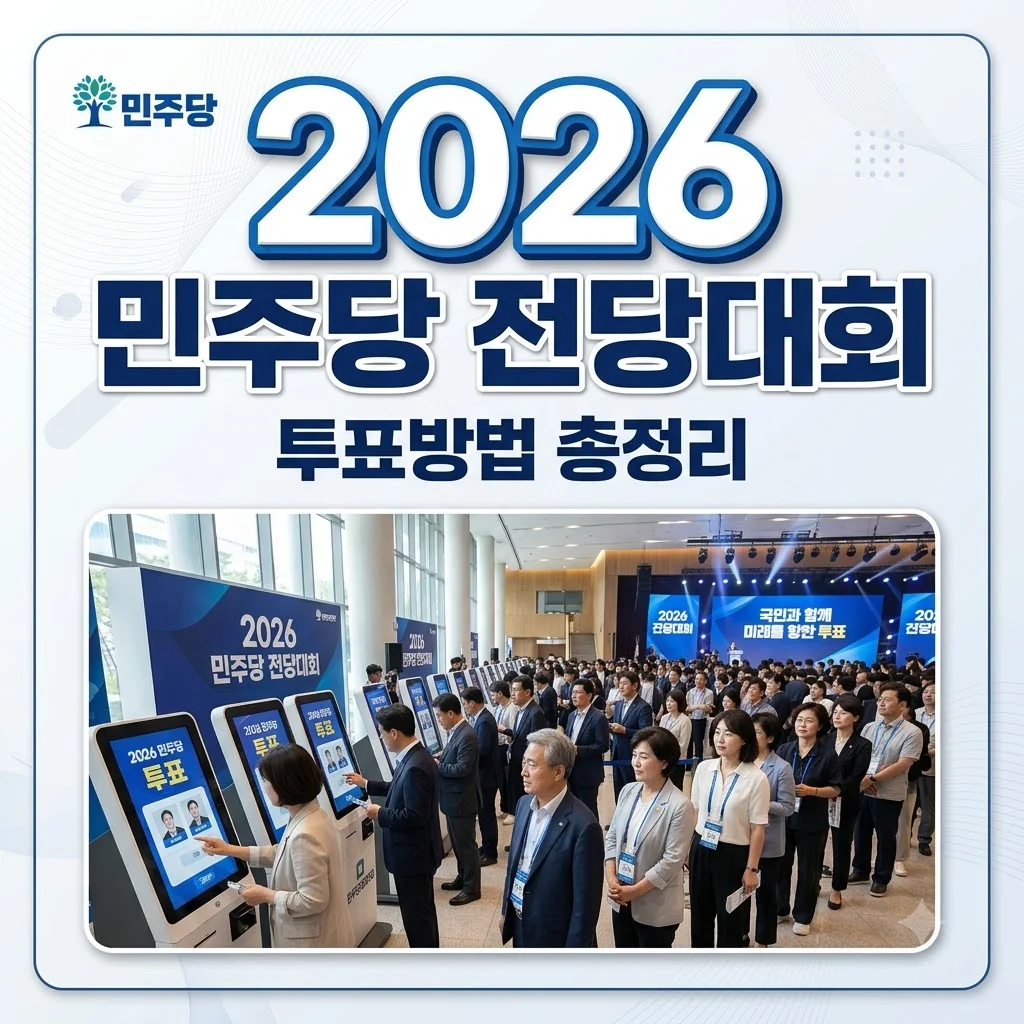 민주당 전당대회 투표 방법 및 결과 총정리 (2026년 1인 1표제 분석)