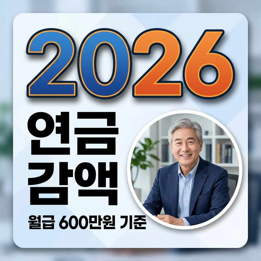국민연금 월급 600만원, 노령연금 감액될까? 2026년 기준 총정리
