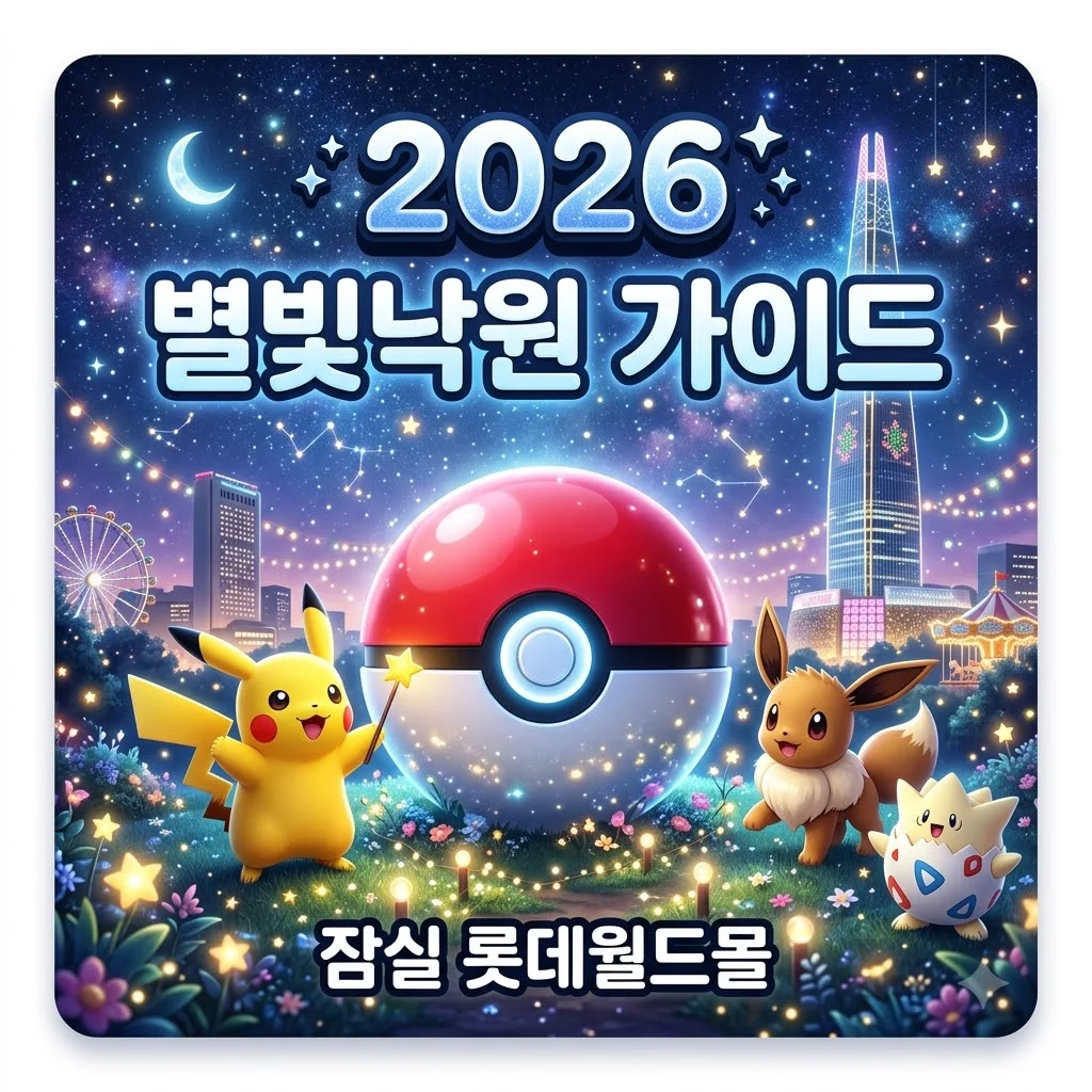포켓몬 별빛낙원 예약 방법 및 한정 굿즈 총정리 (잠실 롯데월드몰 꿀팁)