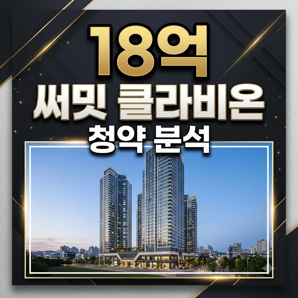 써밋 클라비온 분양가 분석! 59타입 18억, 청약해도 될까? (입지, 커뮤니티 총정리)