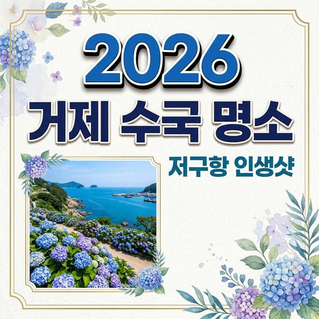 거제 저구항 수국 명소, 2026 축제 주차 및 인생샷 포토존 완벽 가이드