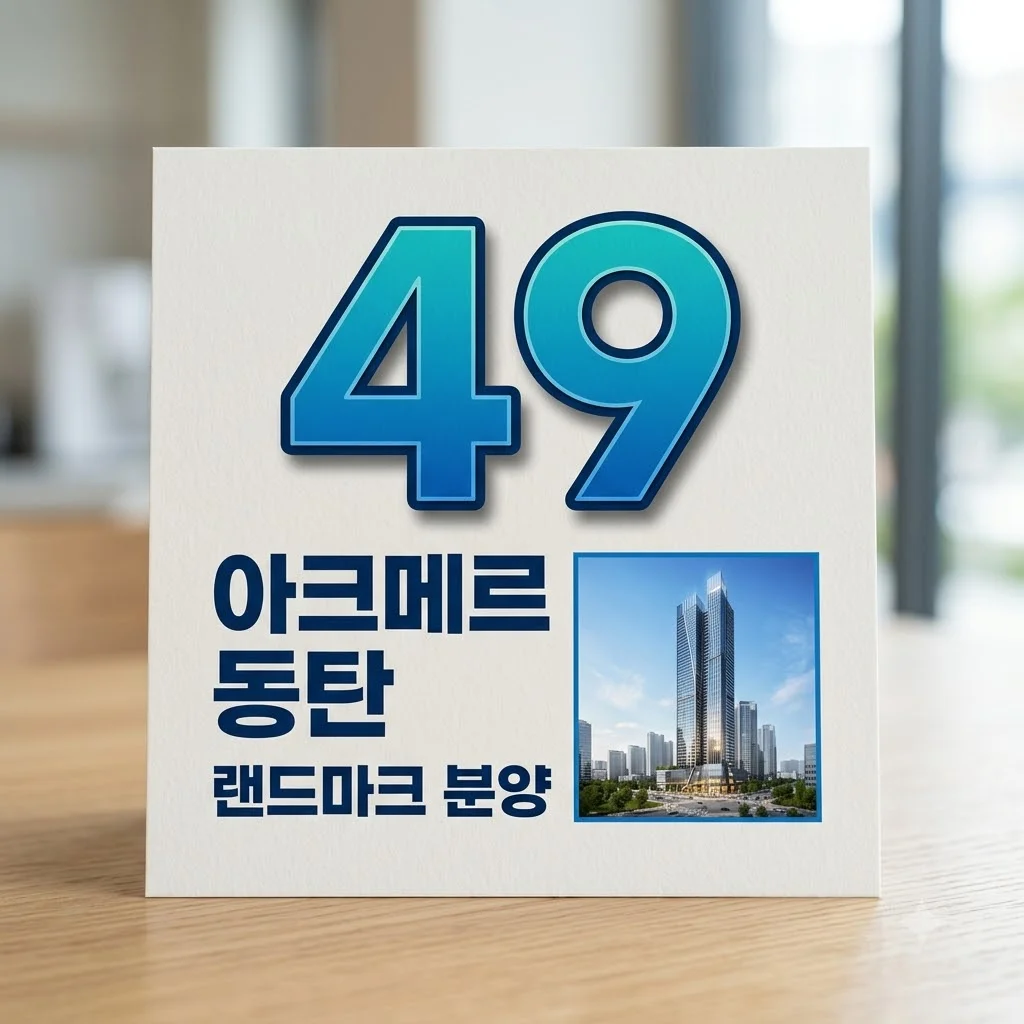 아크메르 동탄 분양가 및 일정 총정리: 49층 랜드마크의 가치는?