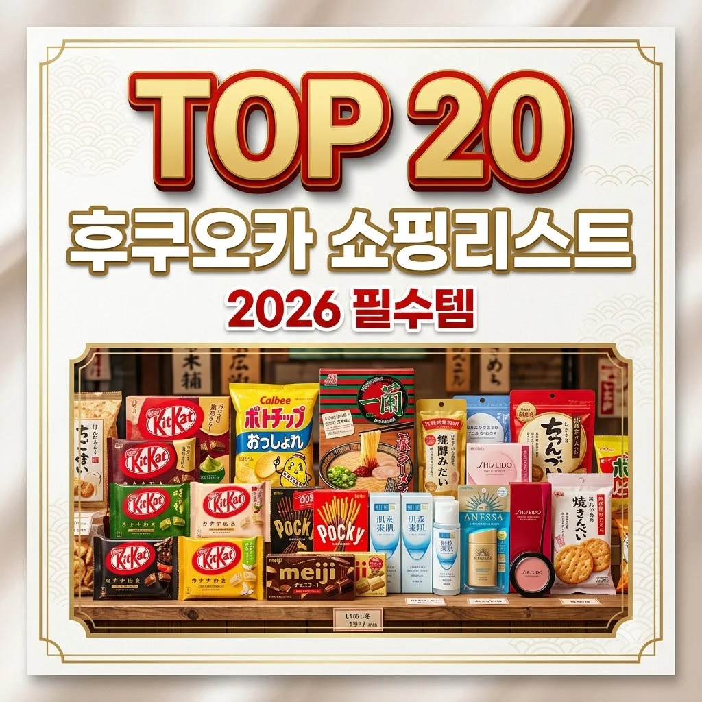 후쿠오카 쇼핑리스트 추천 TOP 20 | 돈키호테 로피아 필수템 & 할인 꿀팁 (2026 최신)
