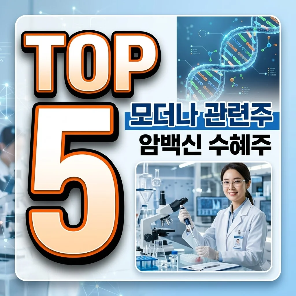 모더나 관련주 TOP 5, 암백신 임상 3상 성공 수혜주 총정리