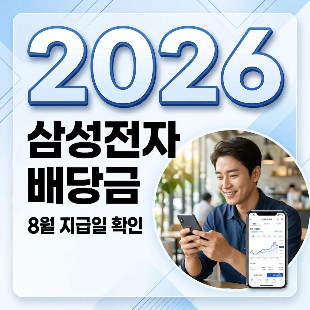 삼성전자 배당금 지급일 2026년 8월 일정 및 1주당 금액 확인