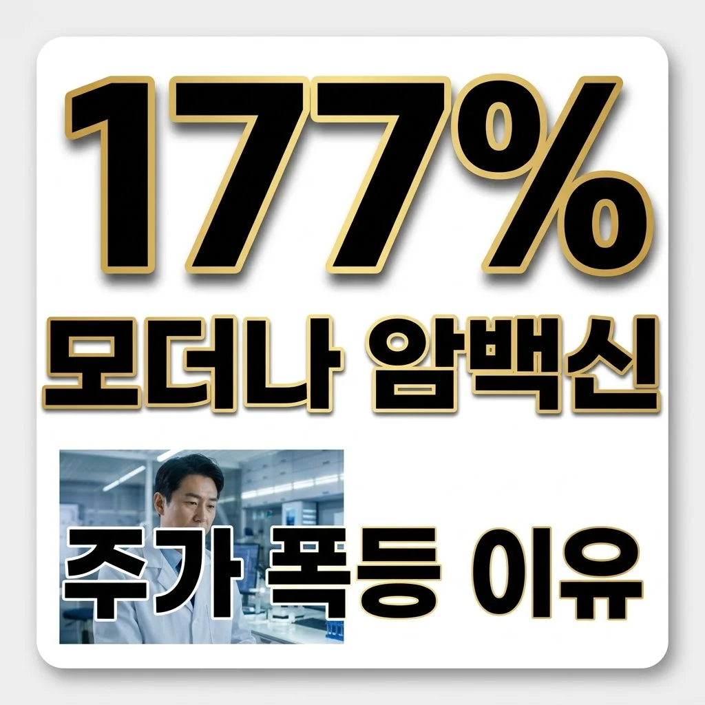 모더나 주가 177% 폭등 이유, mRNA 암 백신 3상 성공과 향후 전망