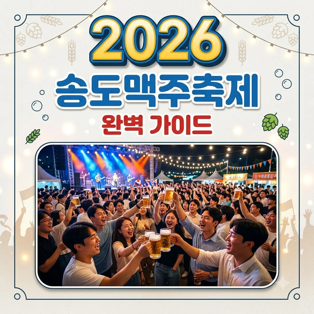 2026 송도 맥주축제 일정 라인업 입장료 주차 꿀팁 총정리
