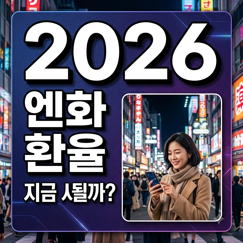 엔화 환율 전망 2026: 지금 환전해도 될까? 투자 타이밍 및 수수료 0원 꿀팁