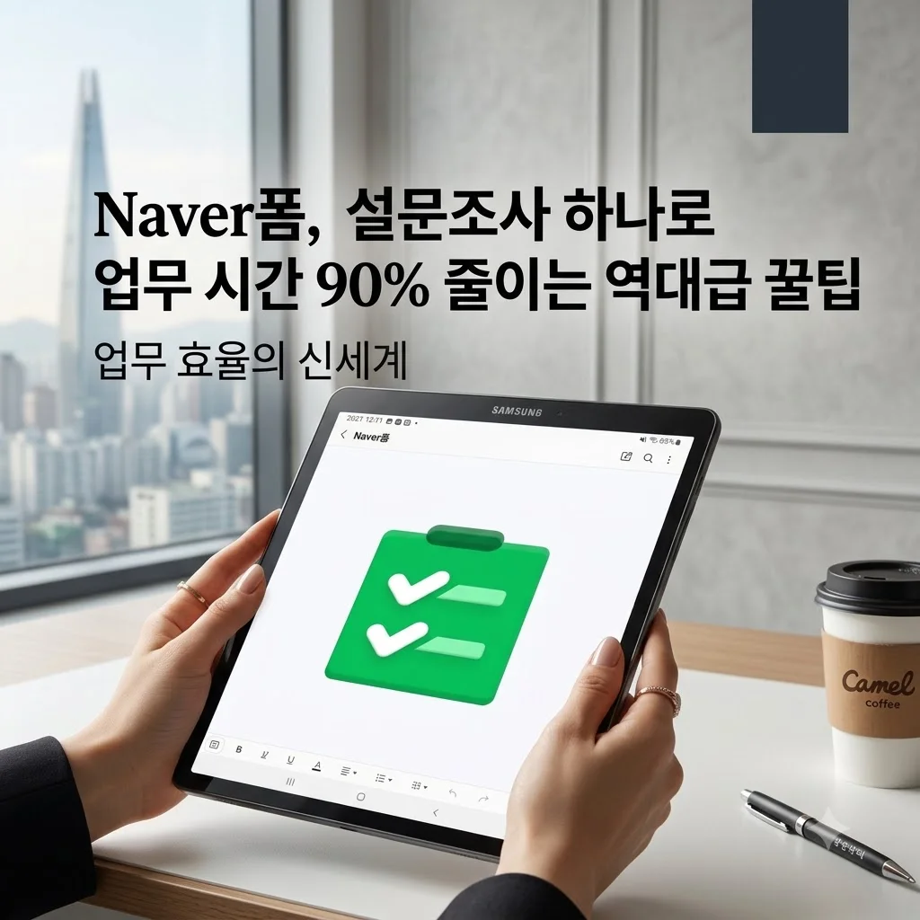 Naver폼, 설문조사 하나로 업무 시간 90% 줄이는 역대급 꿀팁