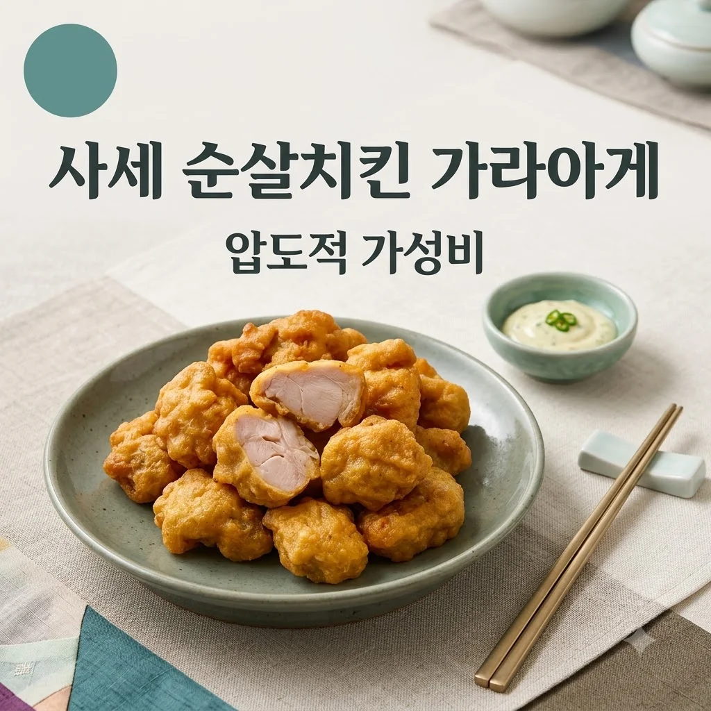 사세 순살치킨 가라아게 1kg, 치킨집 갈 필요 없는 가성비 끝판왕!