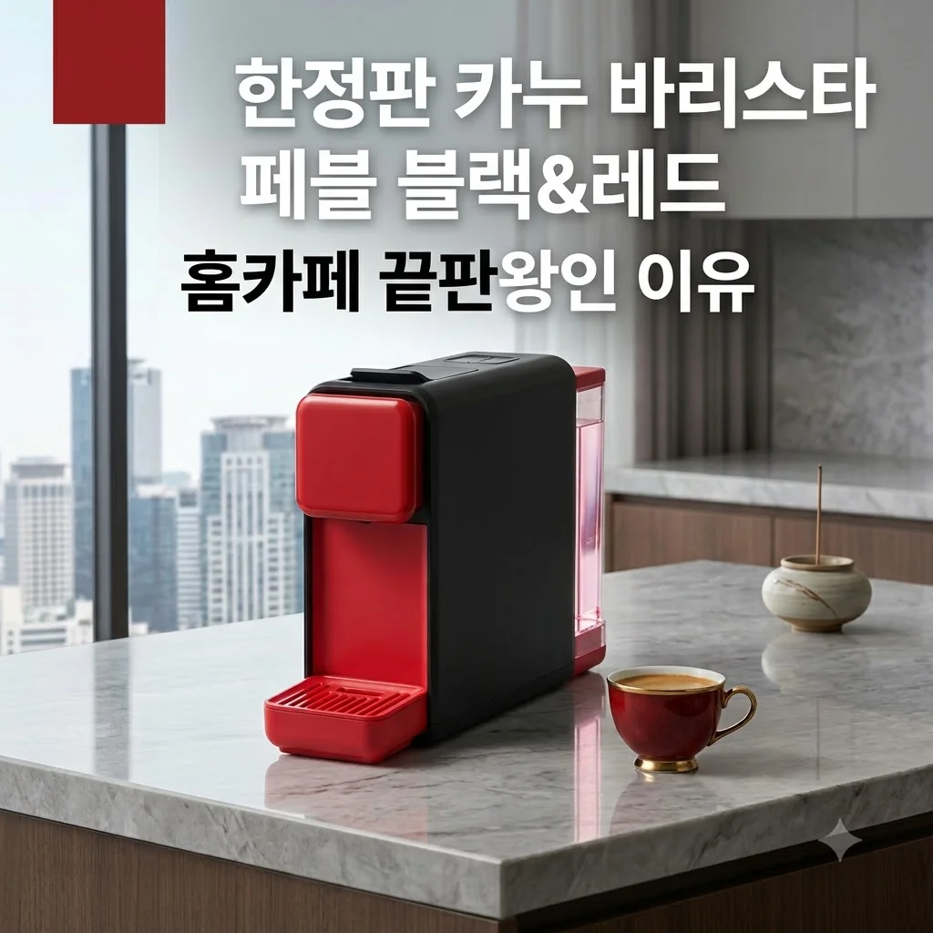 [한정판] 카누 바리스타 페블 블랙&레드, 홈카페 끝판왕인 이유