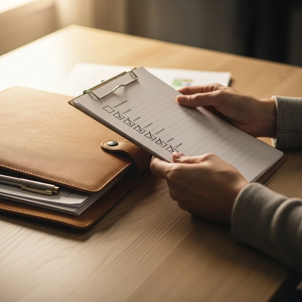 대출 신청 전 체크리스트 확인하기