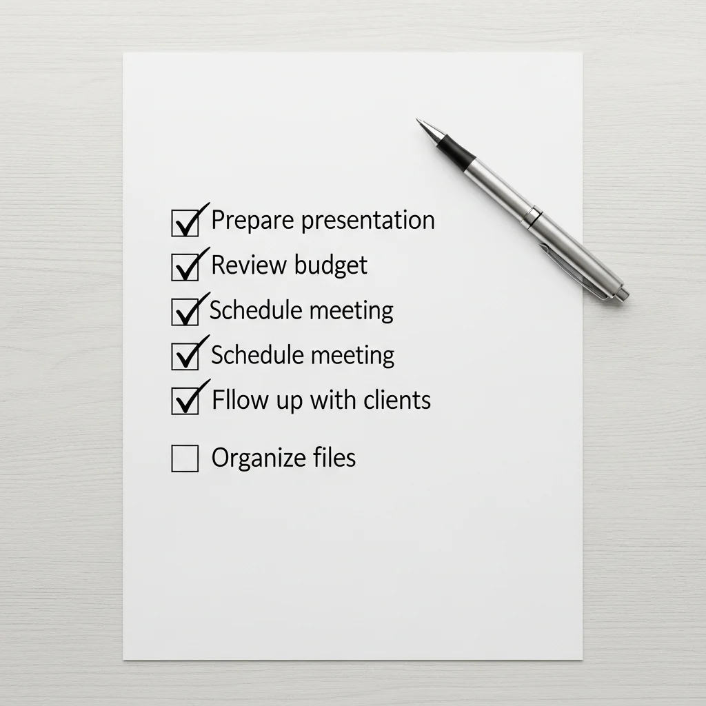 준비물 체크리스트 및 필수 확인 사항