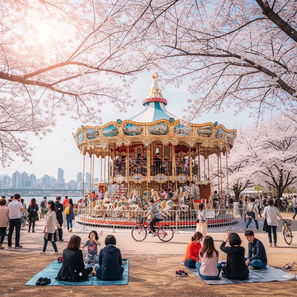 여의도에 갑자기 회전목마가? 스프링페스티벌의 모든 것