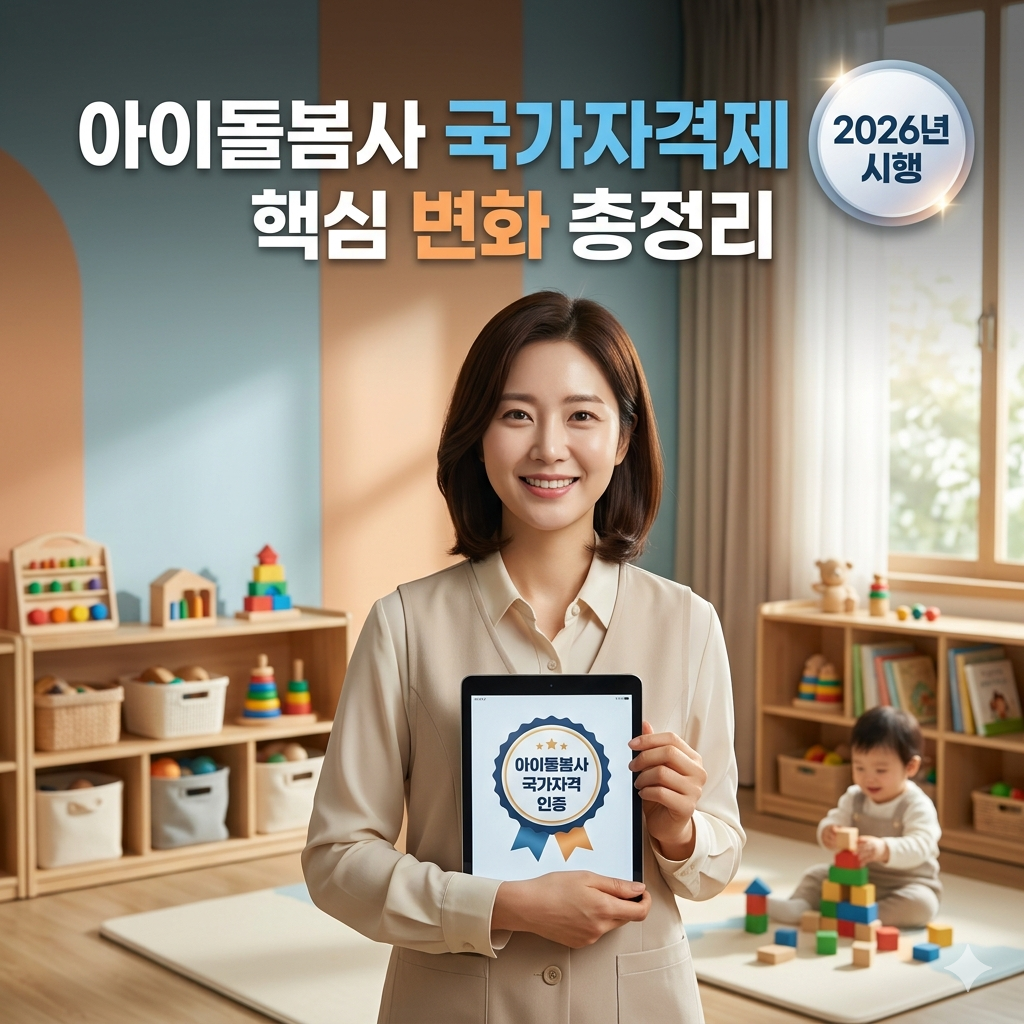 아이돌봄사 국가자격제 핵심 변화와 취득 전략 완벽 정리