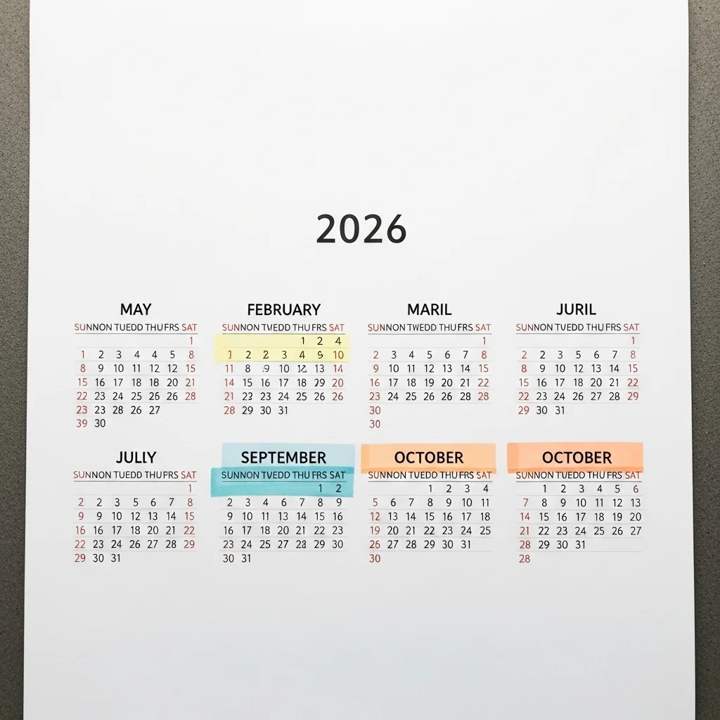한눈에 보는 2026년 하반기 주요 공휴일 리스트