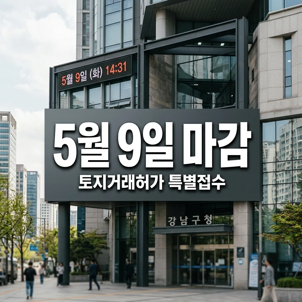 5월 9일 토요일 토지거래허가 접수 가능! 양도세 중과 유예 막차 타는 법