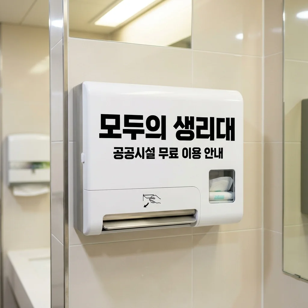 모두의 생리대 시범 도입! 가까운 공공시설 무료 이용 방법 및 위치 총정리