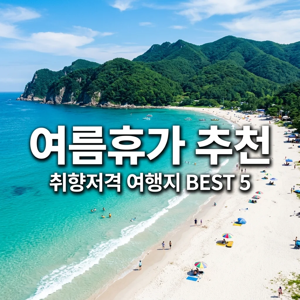 국내 여름 휴가지 추천 BEST 5! 2026 취향별 맞춤 코스 & 꿀팁 총정리