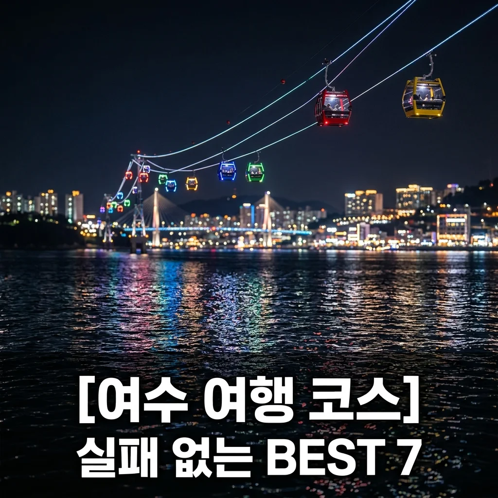 여수 가볼만한곳 BEST 7: 2박 3일 완벽 코스 및 실내 핫플 정리