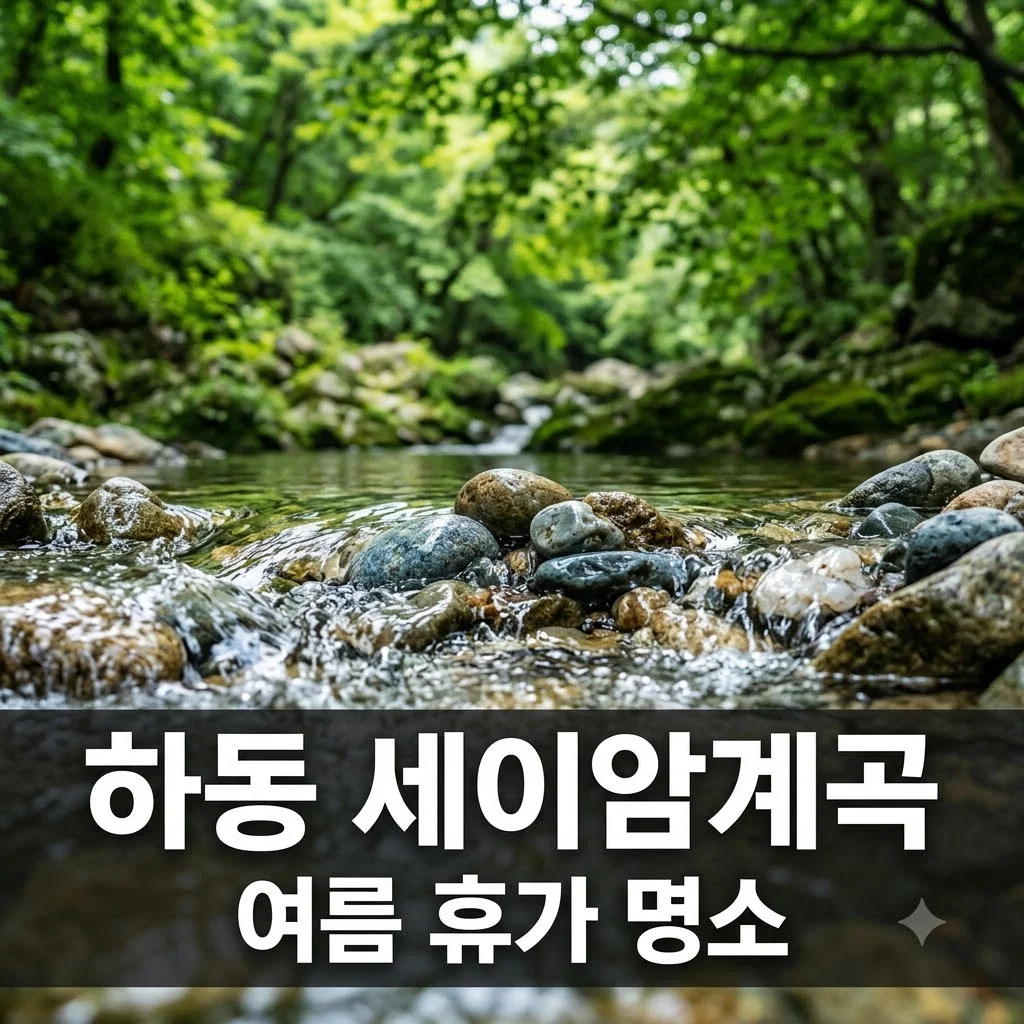 하동 세이암계곡 완벽 가이드: 취사, 주차, 수심, 평상 꿀팁 총정리
