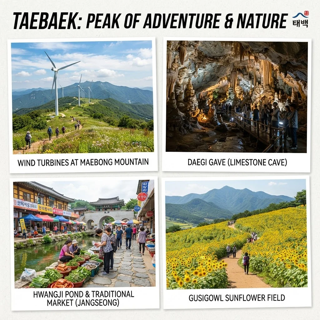 한눈에 보는 태백 추천 명소 TOP 7 요약