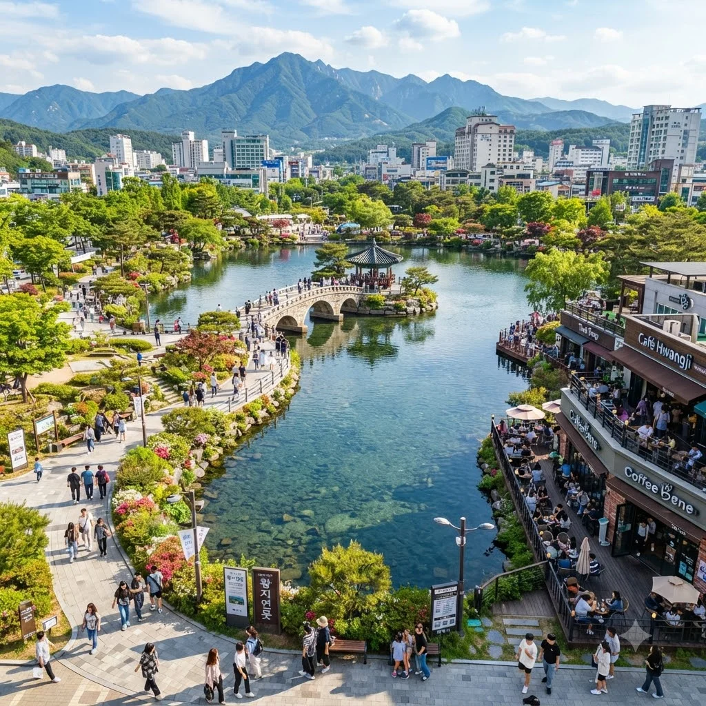도시의 낭만과 맛! 황지연못과 자유시장 정복하기