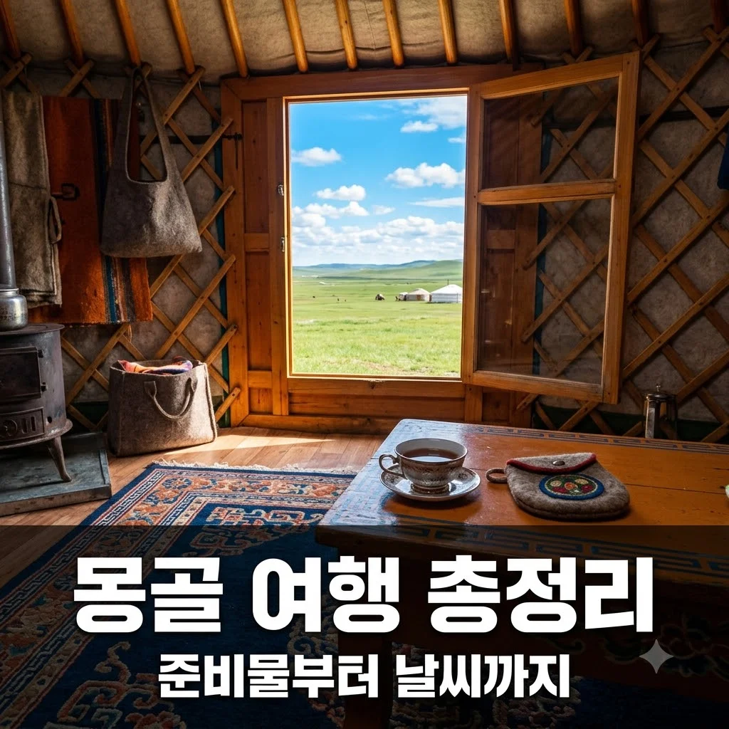 몽골 여행 준비물 및 날씨 총정리! 8~9월 옷차림과 필수템 체크리스트