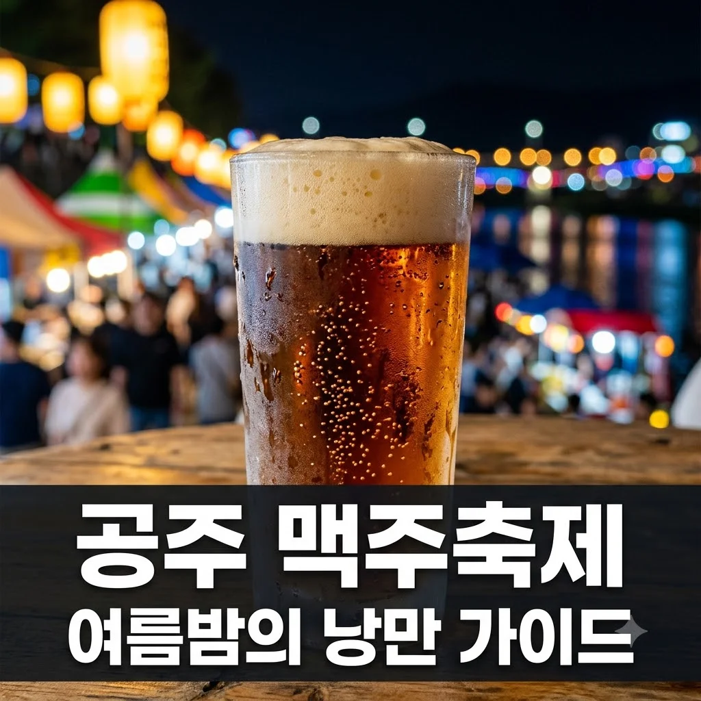 공주 맥주축제 2026 일정 라인업 주차 꿀팁까지 완벽 정리!