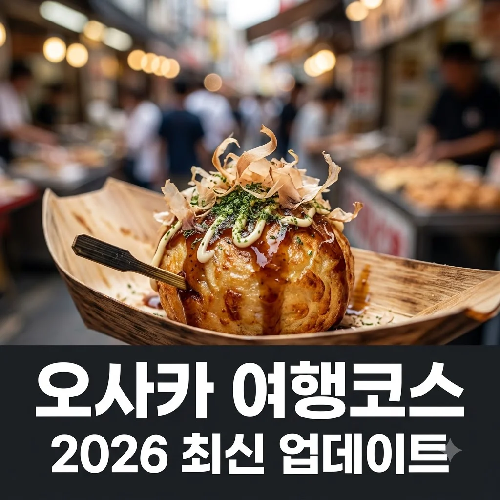 오사카 가볼만한곳 BEST 7: 2026년 최신 업데이트 코스 및 주유패스 꿀팁