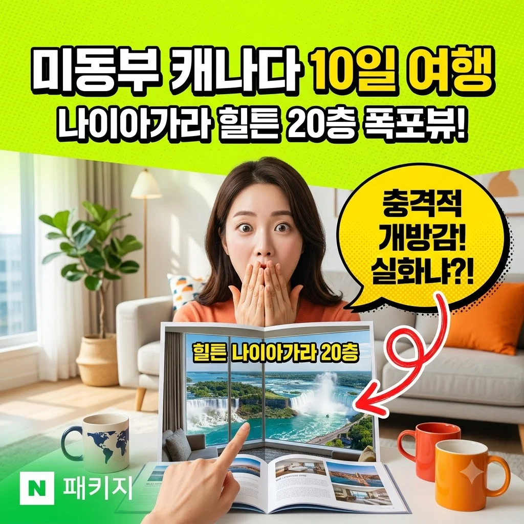 미동부 캐나다 10일, 힐튼 나이아가라 20층 폭포뷰의 충격적인 개방감!