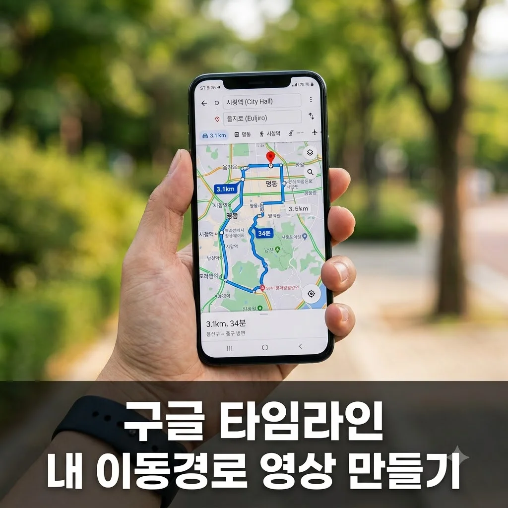 구글 타임라인 보는 법 및 내 이동 경로 영상 만들기 (2026 최신판)
