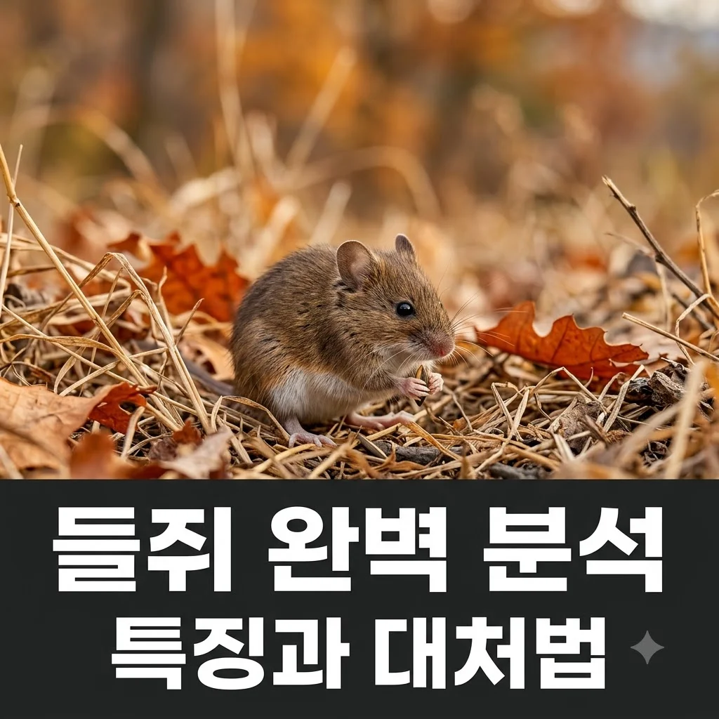 들쥐 기본정보, 생쥐와 다른 점은? 특징부터 퇴치법까지 완벽 정리