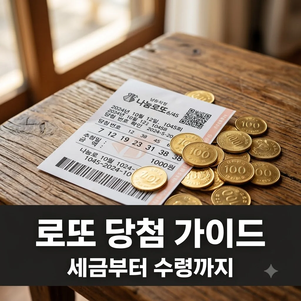 로또 당첨금 세금 계산법 및 수령 방법 총정리 (2026 최신판)