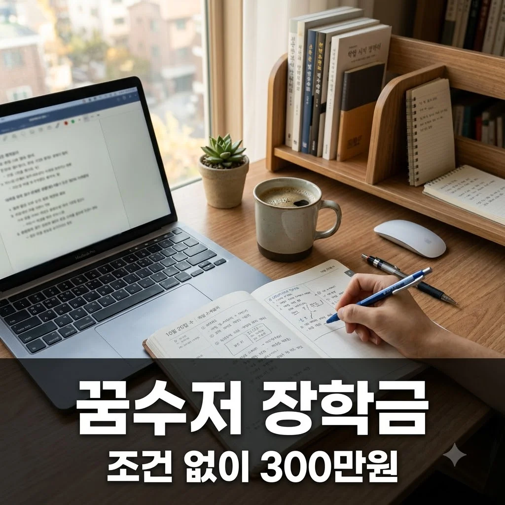 꿈수저청년장학금 신청방법 및 조건: 성적·소득 없이 300만원 받는 법