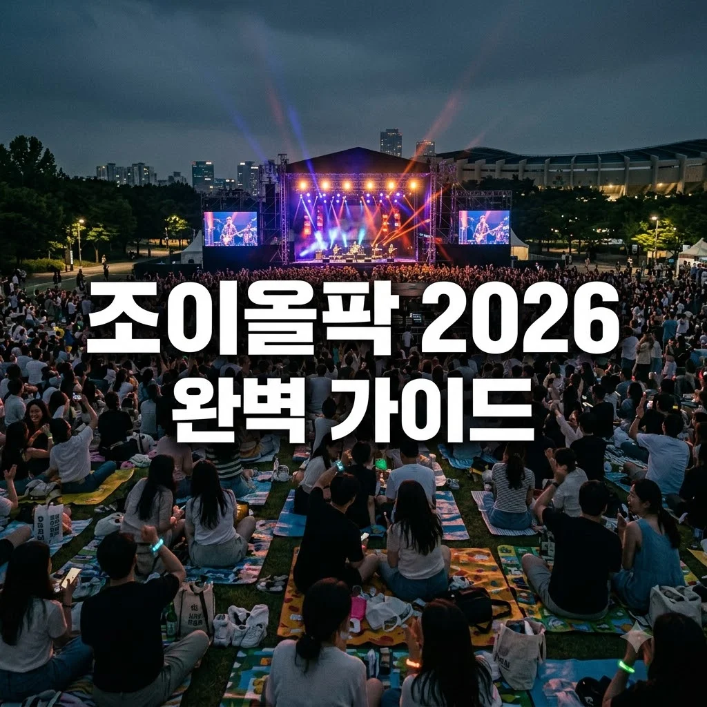 kb 조이올팍 2026 라인업 티켓팅 준비물 총정리: 오늘 오후 6시 오픈!
