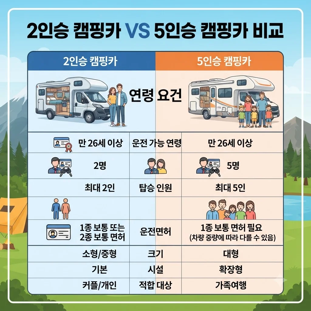 이용 가능 대상 및 운전 자격 조건