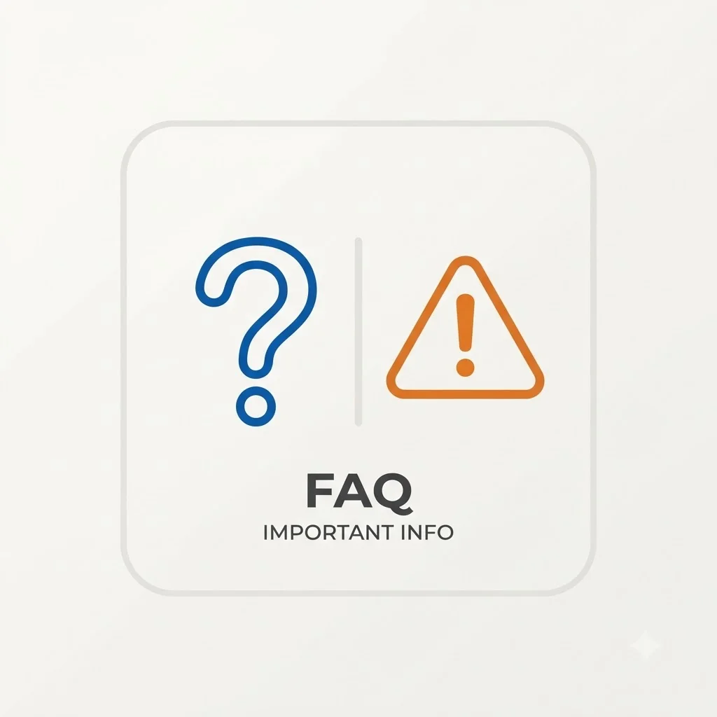 주의사항 및 자주 묻는 질문(FAQ)