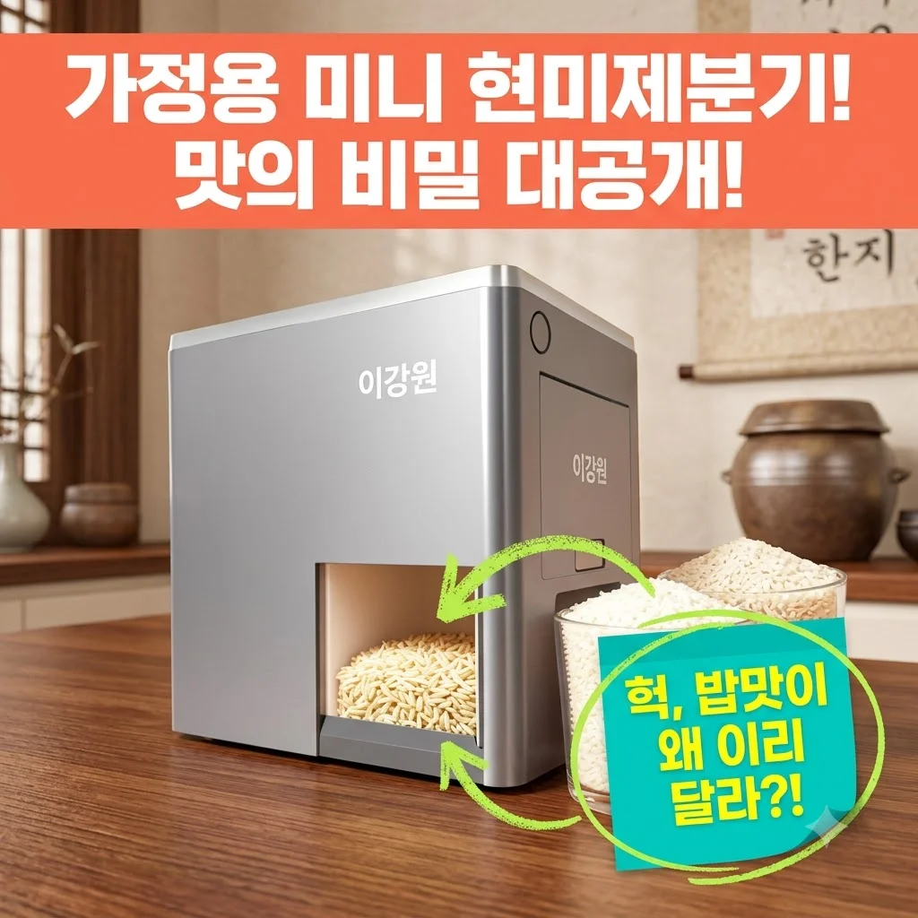 가정용 자동 현미제분기 다기능 도정기, 갓 도정한 밥맛의 비밀 공개!