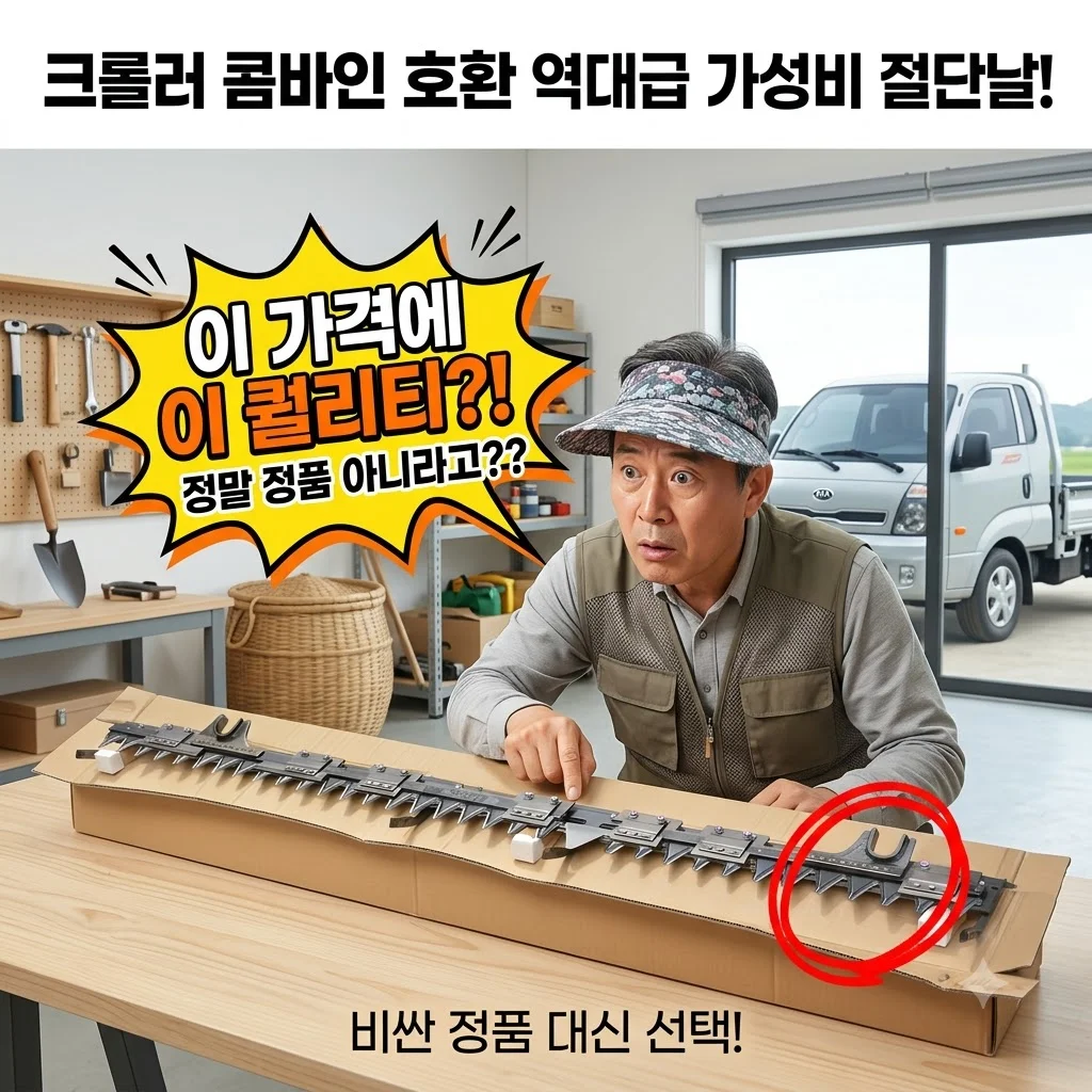 크롤러 콤바인 호환 농업용 커터 절단날, 비싼 정품 대신 선택한 역대급 가성비 꿀템
