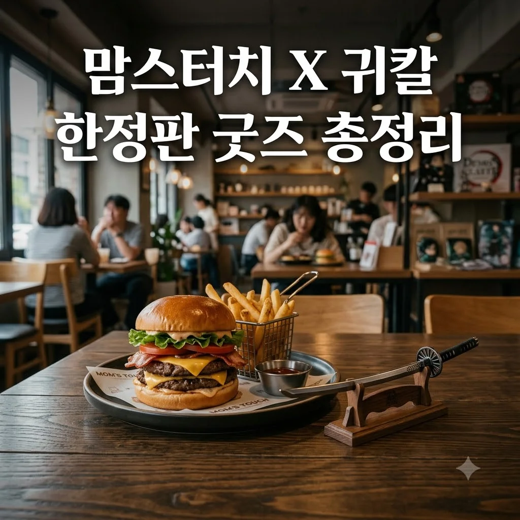 맘스터치 귀멸의 칼날 콜라보 굿즈 세트 구성 및 기간 총정리