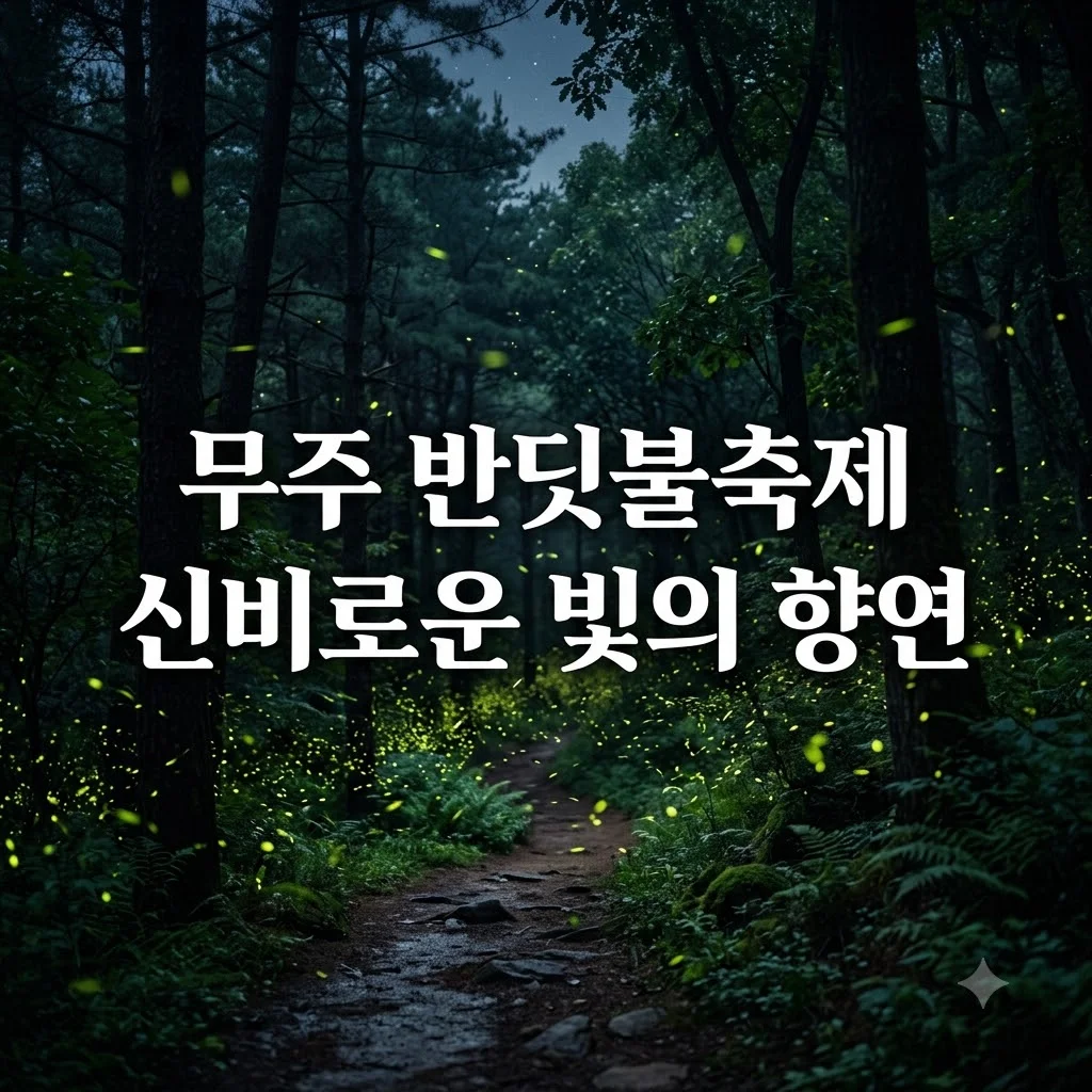 무주 반딧불축제 일정 예약 방법 및 관람 포인트 정리
