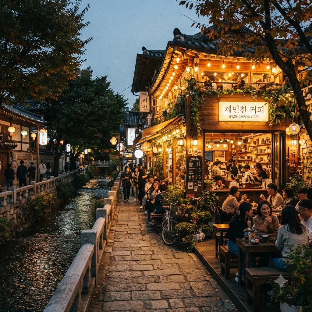 도심 속 감성 충전, 제민천 문화거리와 로컬 카페