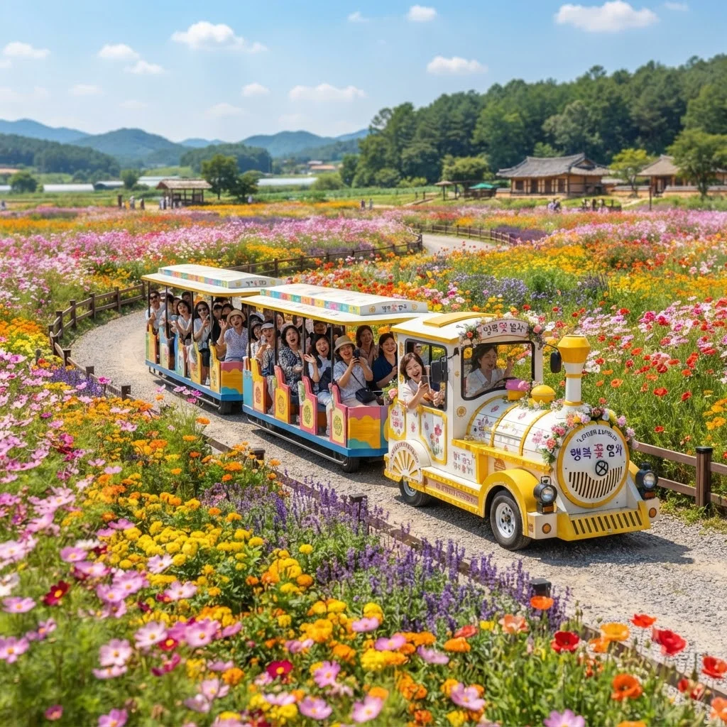 꽃밭 관람 코스 및 스텝 가이드