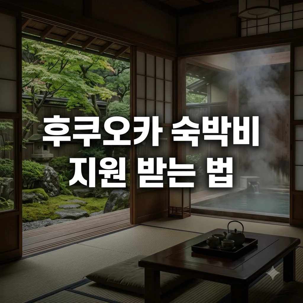 후쿠오카 숙박비 지원 받는 방법과 가성비 여행 꿀팁 총정리
