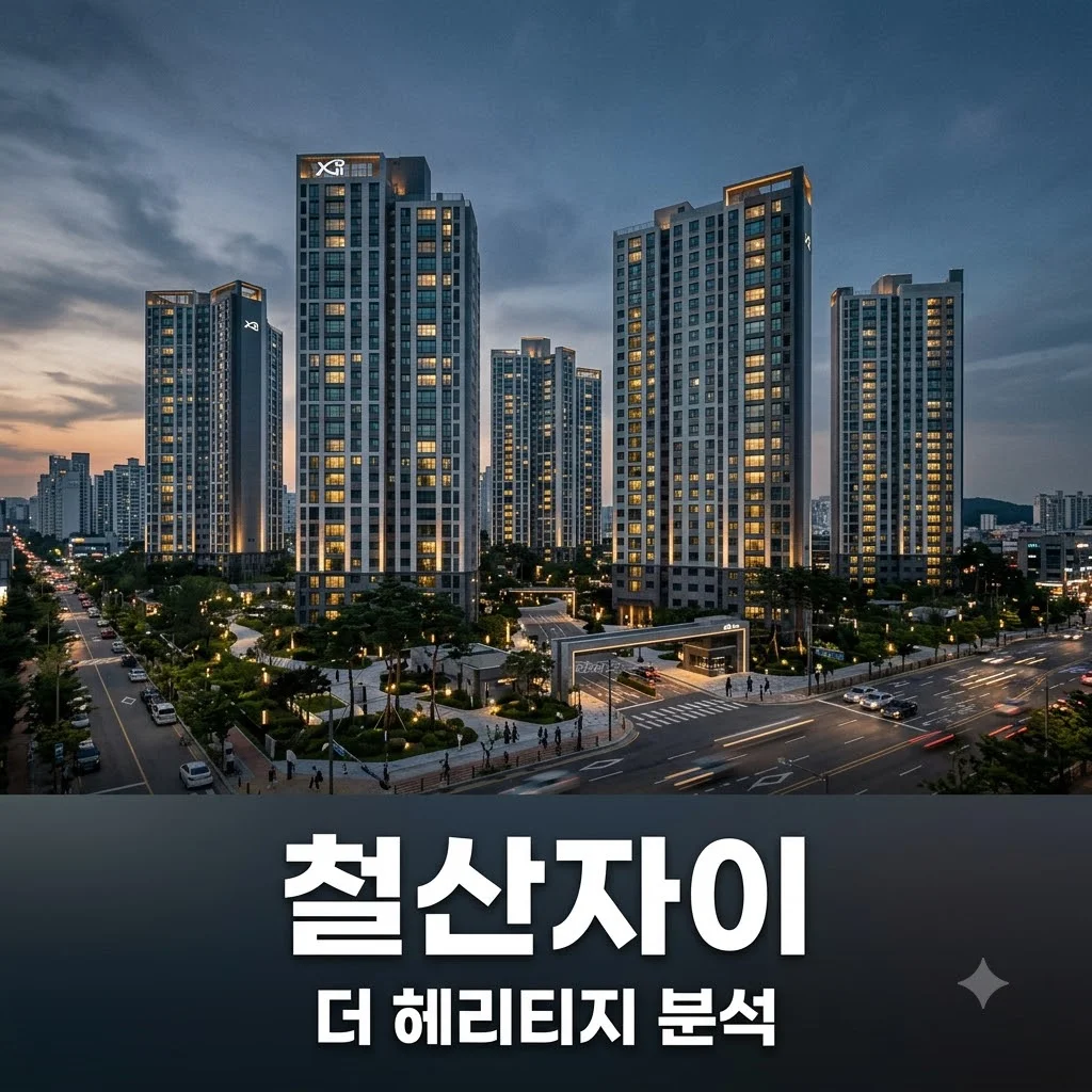 철산자이 더 헤리티지 일반분양 분양가 평면도 실거주 분석